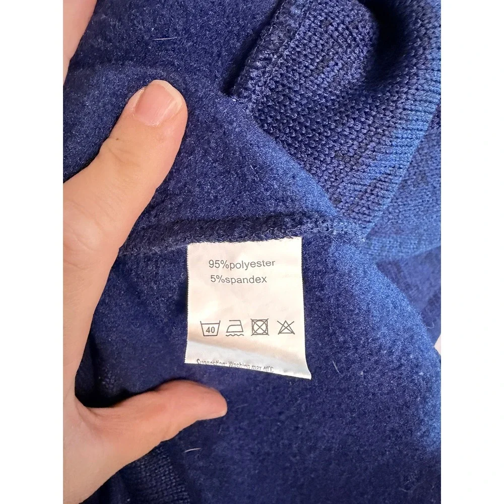 Coofandy Men's Size Large Blue Button Up Sweater/Sweatshirt